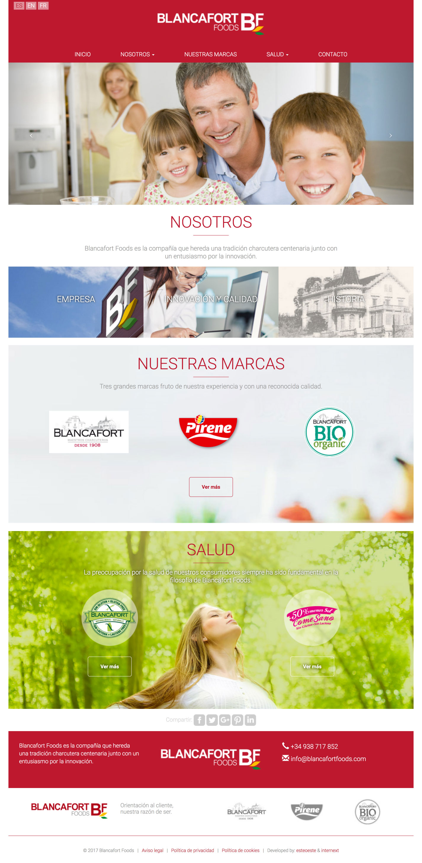 Diseño web Blancafort Foods