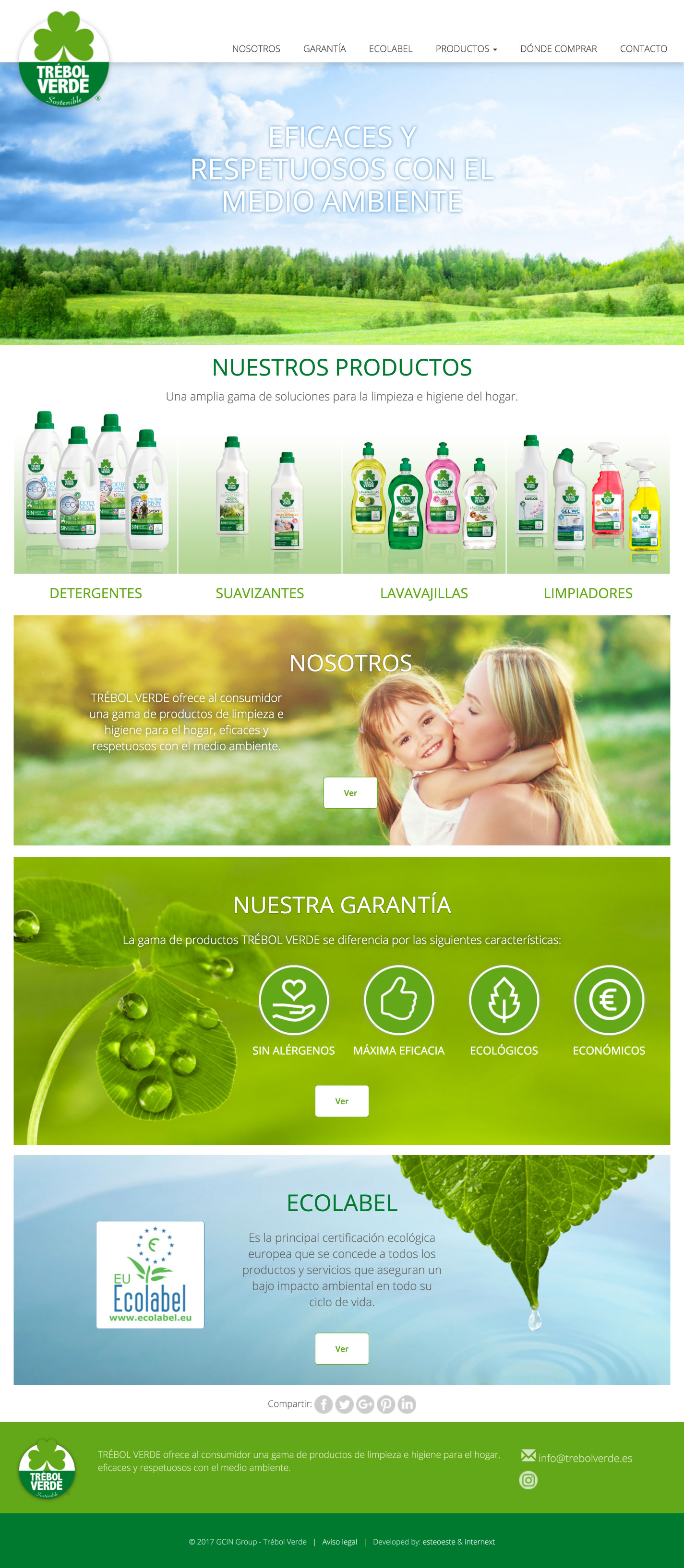 Diseño web Trébol Verde